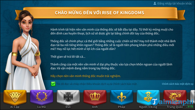 cach cai rise of kingdoms ban quoc te tai viet nam